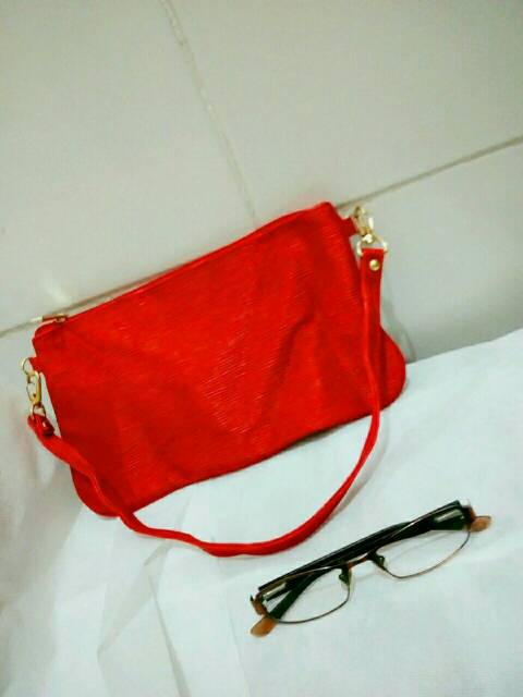 Tas wanita mini merah murah 7887