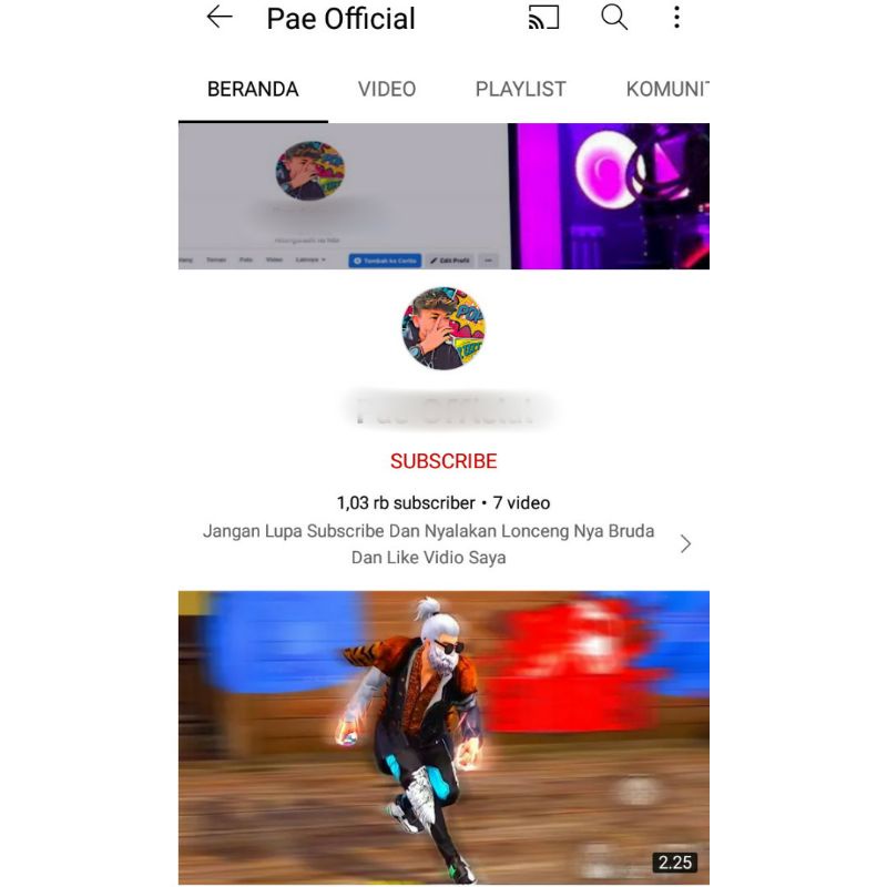 (Terjual)Akun Youtube 1k Subscribers