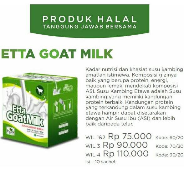 

NIV [COD] Extra Food (ExFo) - Susu Kambing Etta Goat Milk (EGM) - HNI HPAI MMN (Stok Banyak)