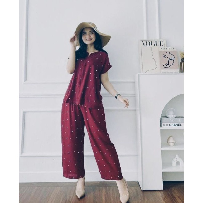 Setelan aisha set celana panjang