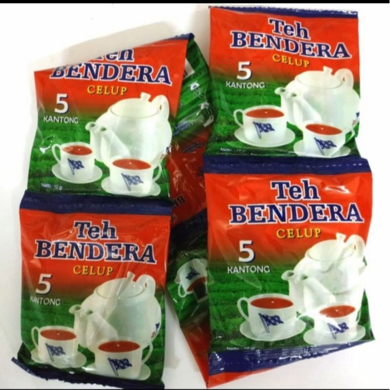 

1 pak teh bendera celup sachet isi 24 bungkus