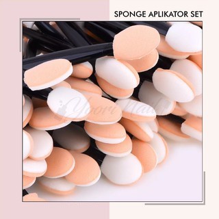 10pcs sponge aplikator sponge eyeshadow spons nail art sponge make up chrome mirror
