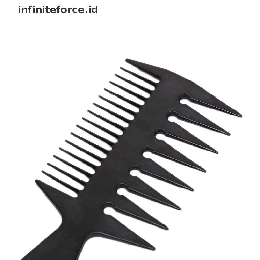 Infiniteforce.id Sisir Brush Gagang Kayu Peralatan Potong Rambut / Salon / Barber