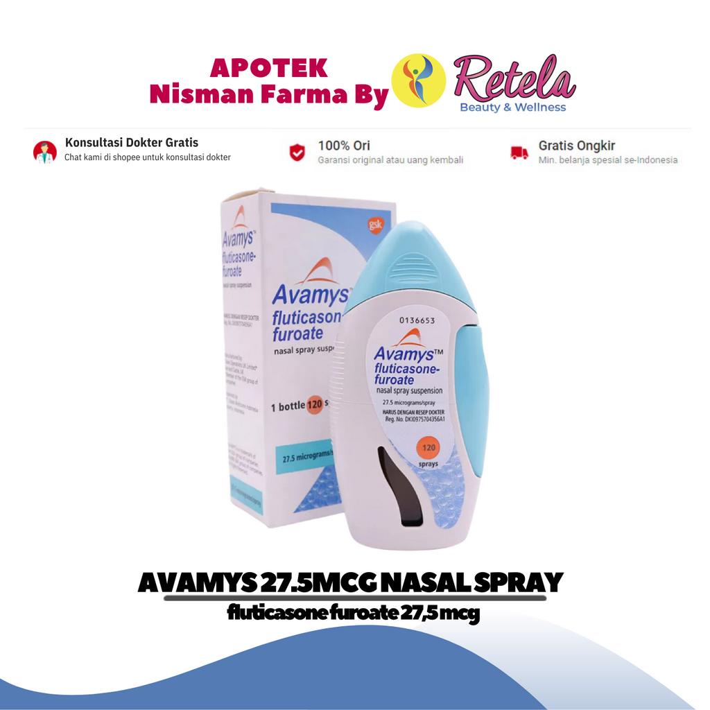 AVAMYS 27,5MCG NASAL SPRAY (  fluticasone furoate 27,5 mcg )