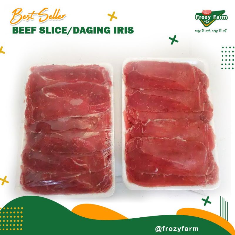 

BEEF SLICE - DAGING IRIS 500 GRAM / Pack