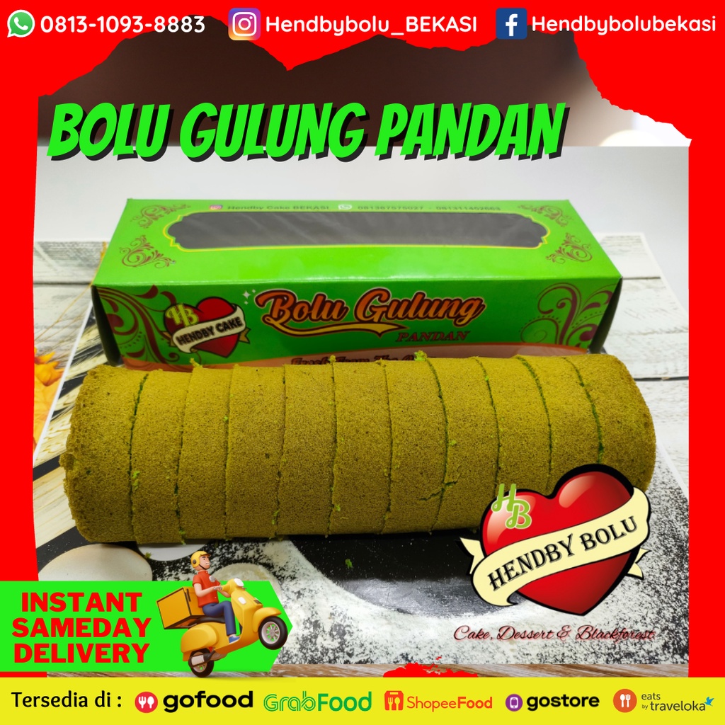 

Bolu Gulung Pandan Selai Mocca