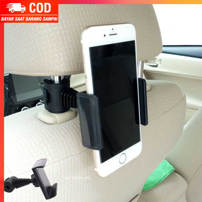 (100% BARANG ORI) GEGDFG 360 Degree Backseat Headrest Smarphone Mount Car Holder - GP97