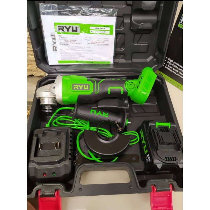 MESIN GERINDA BATERAI CAS RYU 20 VOLT