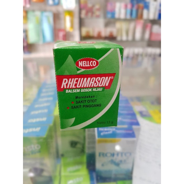 Rheumason Hijau/Meredakan Pusing/Masuk Angin/Pegal-pegal/Nyeri Otot