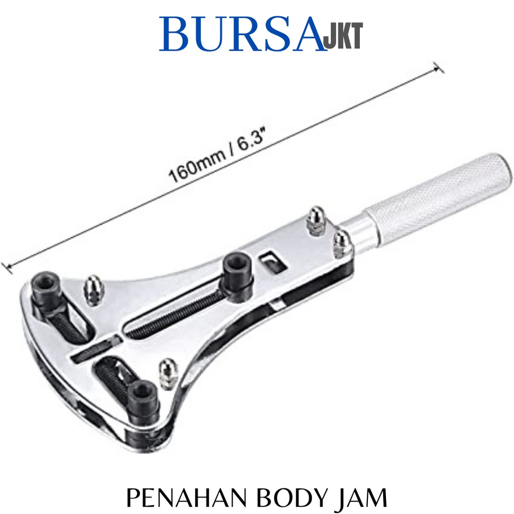 PEMBUKA TUTUP JAM REPARASI PERBAIKAN GANTI BATERAI STAINLESS CASE OPENER WATCH