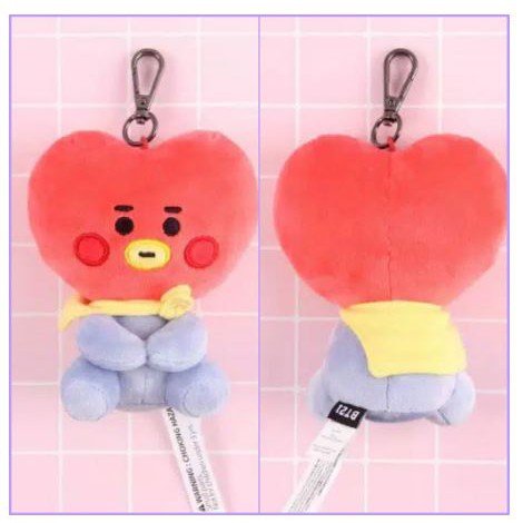 Boneka Gantungan Kunci Karakter BTS21 Lucuu Imut Hadiah Kado