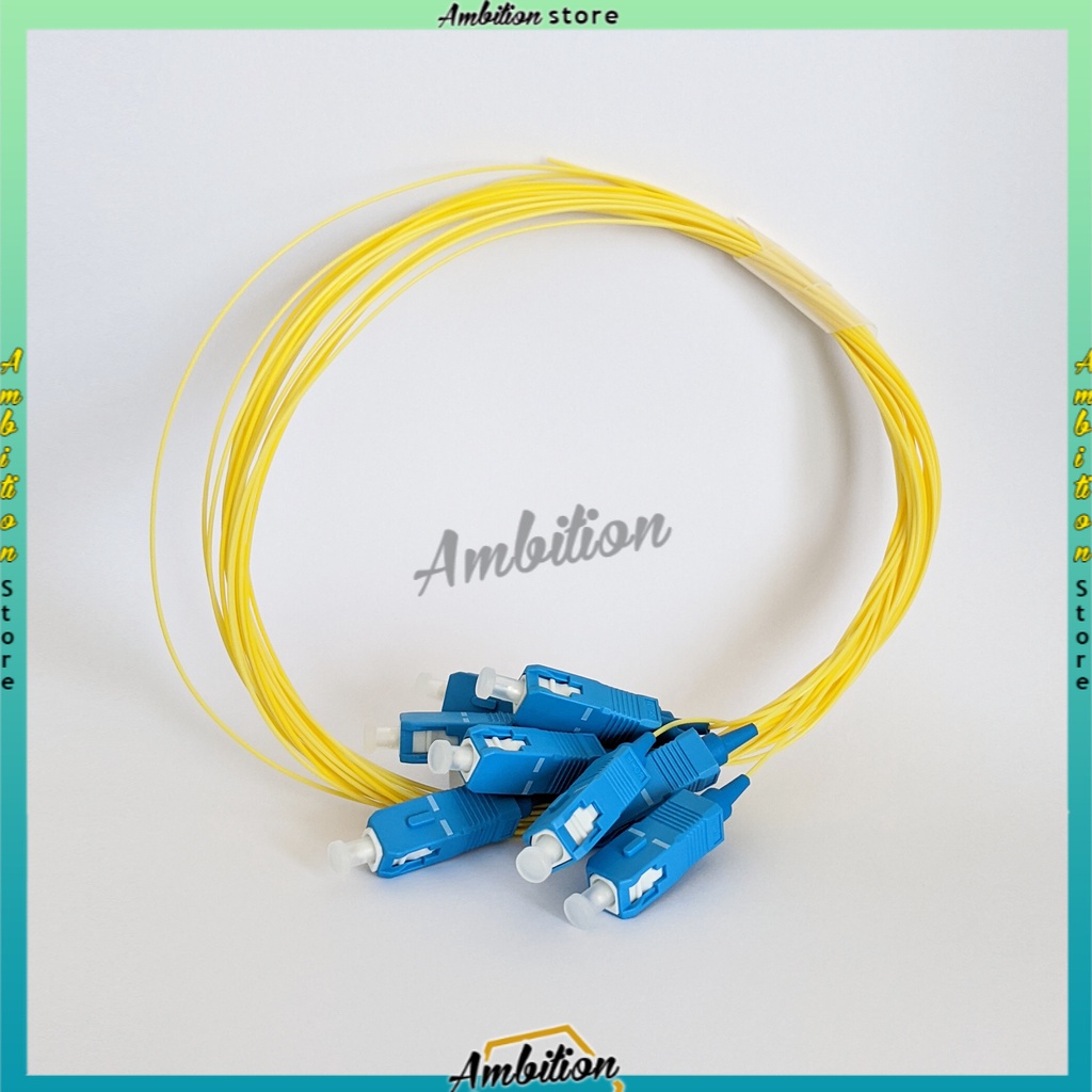 [Bisa Bayar Ditempat] Fiber Pigtail SC/UPC 0.9mm SM 1.5 Meter Kabel Fo Pigtail 1M SC UPC