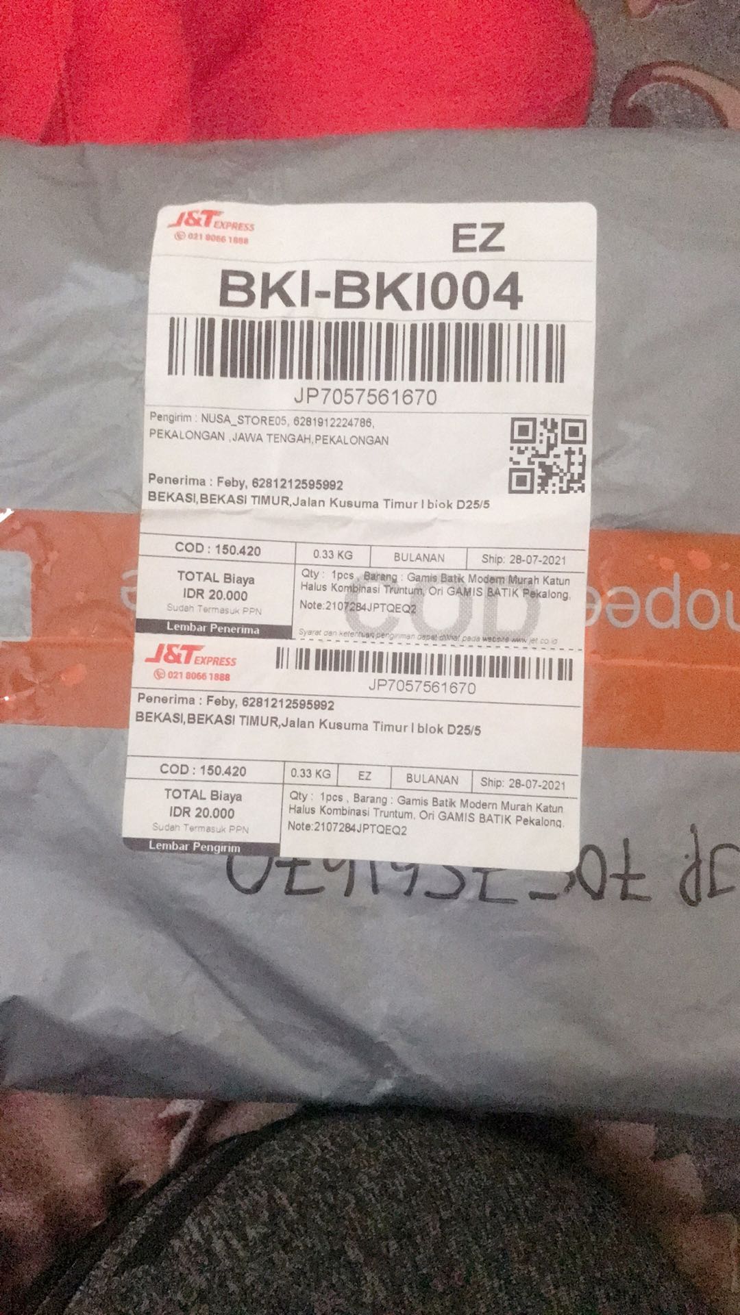 Gamis Batik Modern Murah Katun Halus Kombinasi Truntum, Ori Gamis Batik Pekalongan Big Size Jumbo