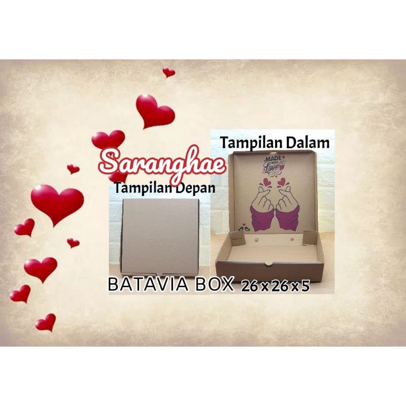 

Box Brownies serbaguna uk 26X26x5 motif sharanghaeo