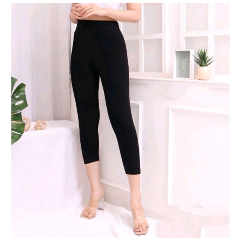 Legging Wanita Tebal 7 per 8 jumbo Polos