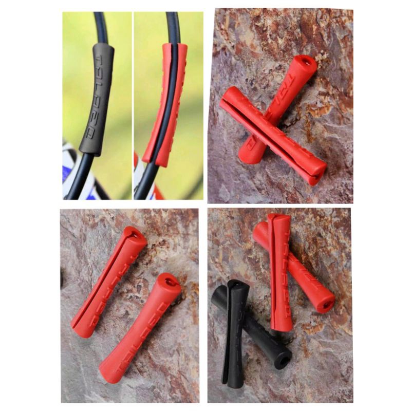 Sepasang Sleeve Cable Karet Pelindung Frame Sepeda Cover Penutup Kabel Sepeda Protector Bicycle Bike