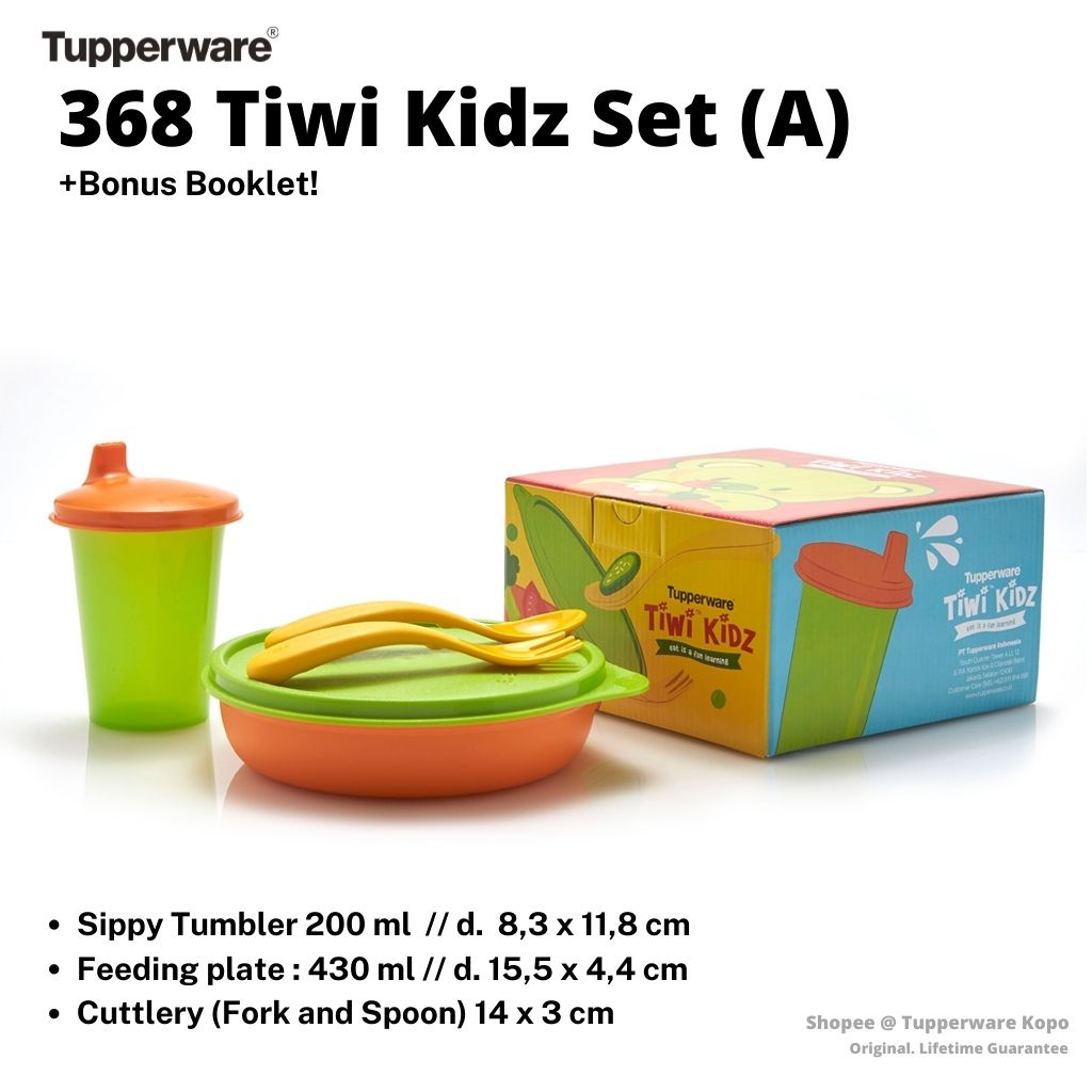 Tiwi Kidz Set (A) - Kotak bekal dengan Sippy Cup