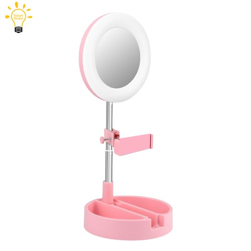 Ring Light LED + Holder Hp Cermin Rias LED + Holder HP Cermin Selfie LED