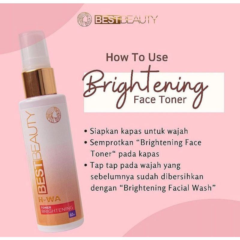 Toner Wajah Brightening Glowing by Best Beauty Skincare BPOM