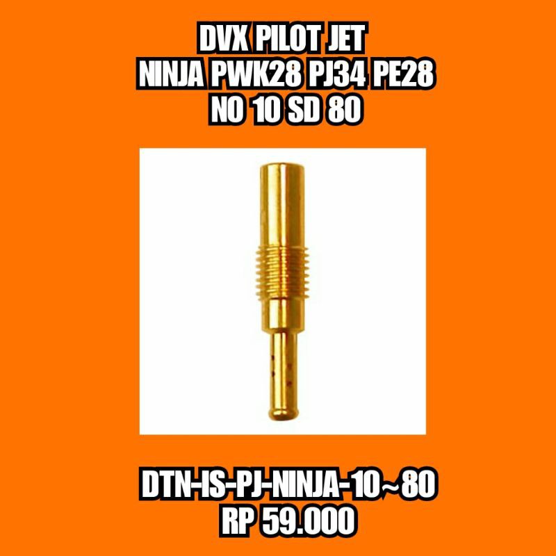 DVX PILOT JET NINJA PWK28 PJ34 PE28