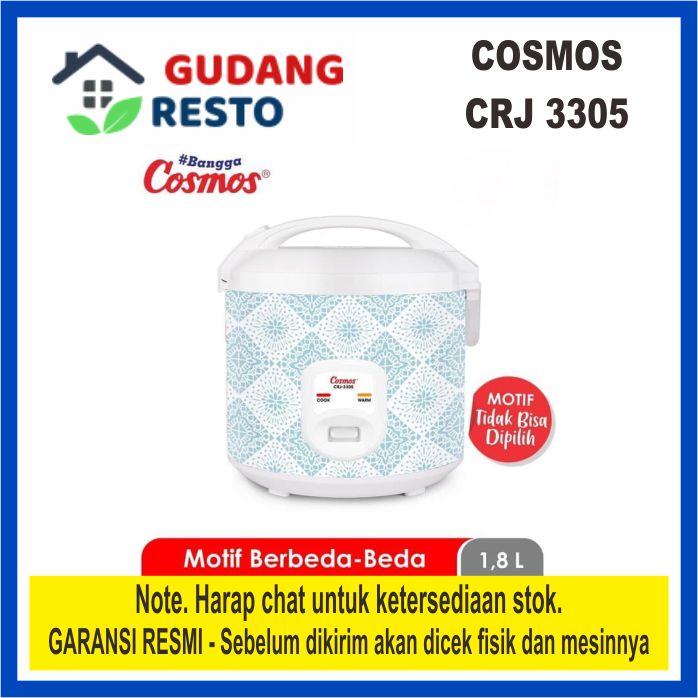 COSMOS CRJ 3305 / CRJ3305 MAGICCOM RICECOOKER 1.8 L SURPRISE SERIES 1,8 Liter Penanak Nasi NON STICK