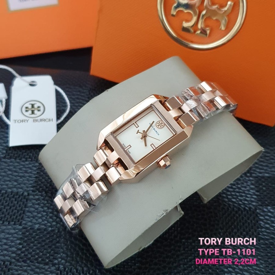 [ ORIGINAL - GARANSI ] JAM TANGAN TORY BURCH TB 1101 STAINLESS STEEL