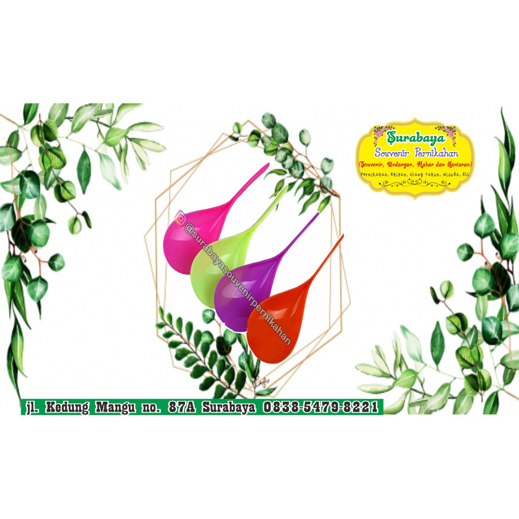 souvenir centong nasi plastik