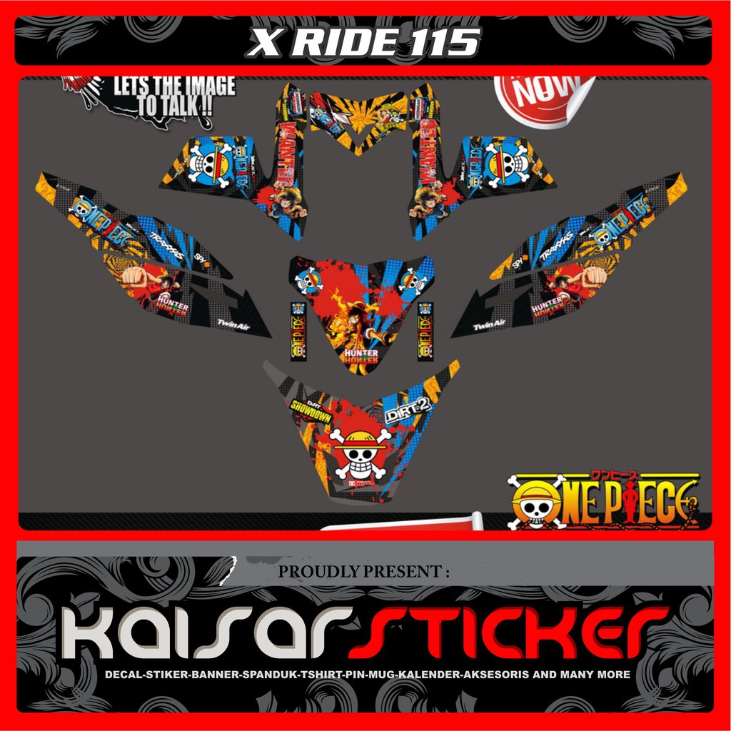 Decal Sticker Full Body Yamaha X Ride 115 lama ONE PIECE 2