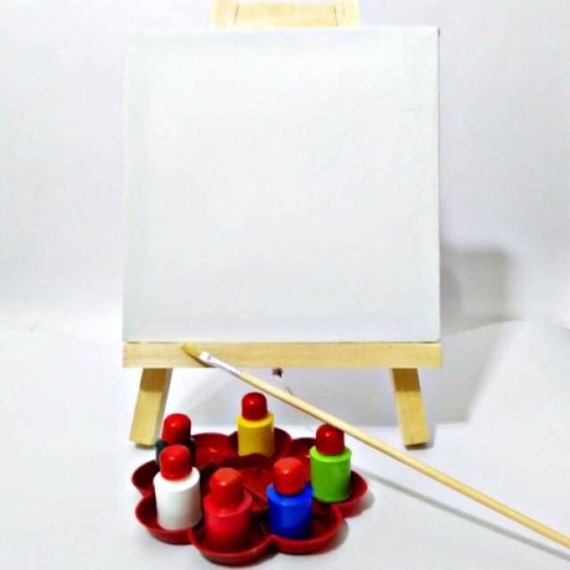 

Paket Komplit (Kanvas, Cat Akrilik, Kuas, Palet, Stand Lukis)