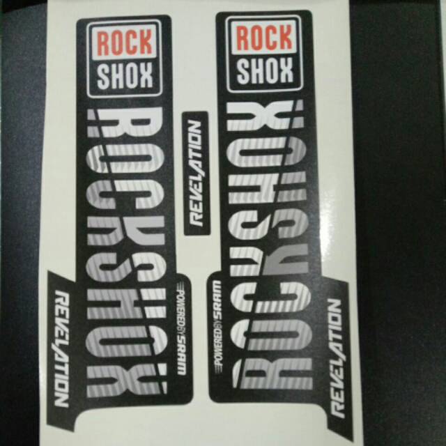 Stiker fork sepda rockshox