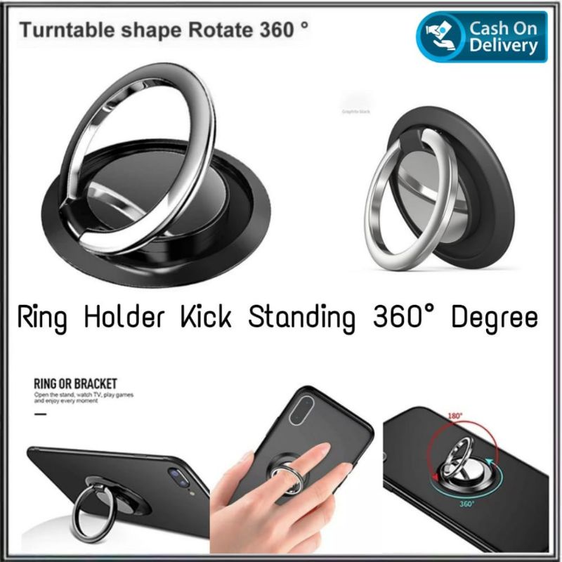 All Smartphones and Tablets Phone Ring Cell Phone Holder，Pasuwisma Finger Ring Stand Universal 360 Degree Rotation Ring Grip for Magnetic Car Mount 