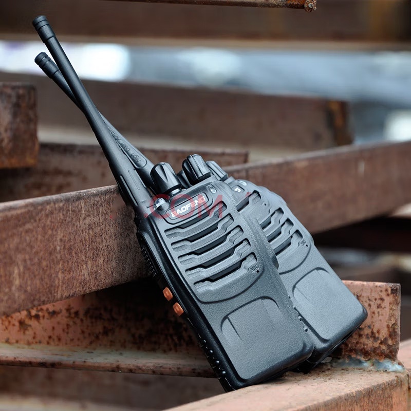 HT Handy Talky BF888S Radio Komunikasi UHF Walkie Talkie 6 Unit + Earset