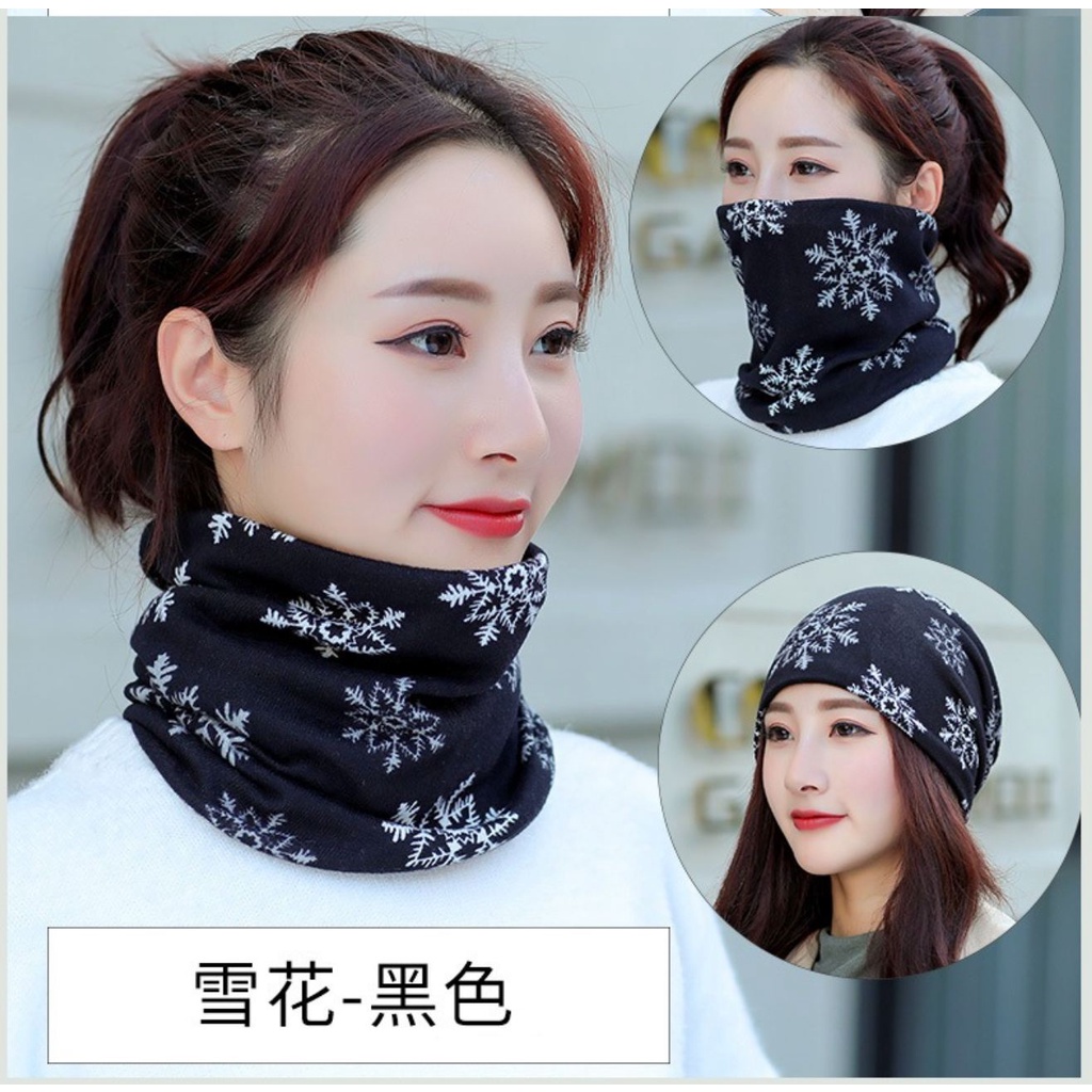 Ragam Hangat Leher Pullover Syal Fashion Masker Syal Sutra Tahan Angin