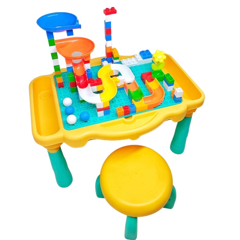 Meja Belajar Anak Multifungsi Learning Table Block 115 Pieces