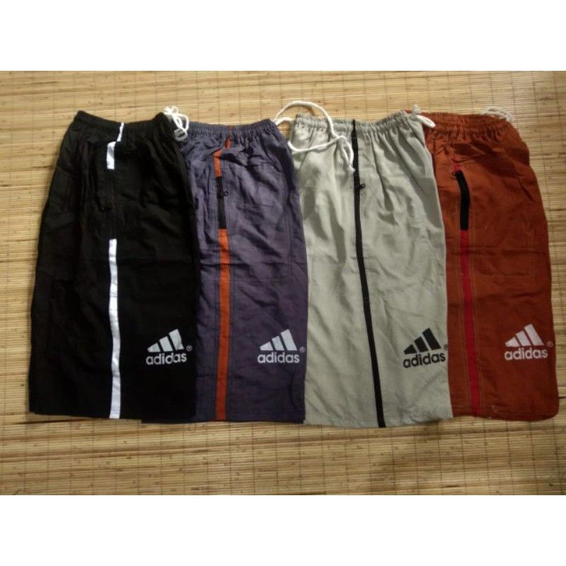 Celana Pendek Kolor Kain Katun Santai Celana Pendek Kolor Resleting