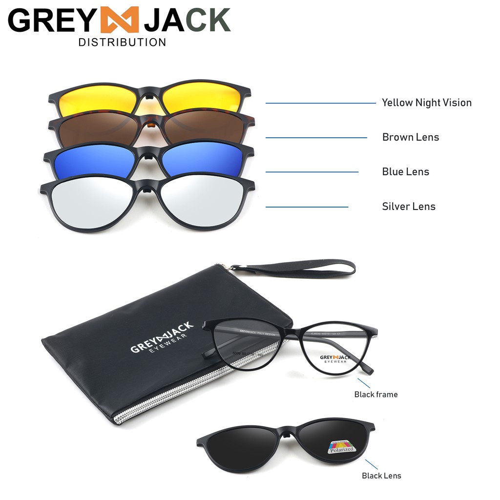 

Grey Jack Kacamata Clip on Pria dan Wanita 6039