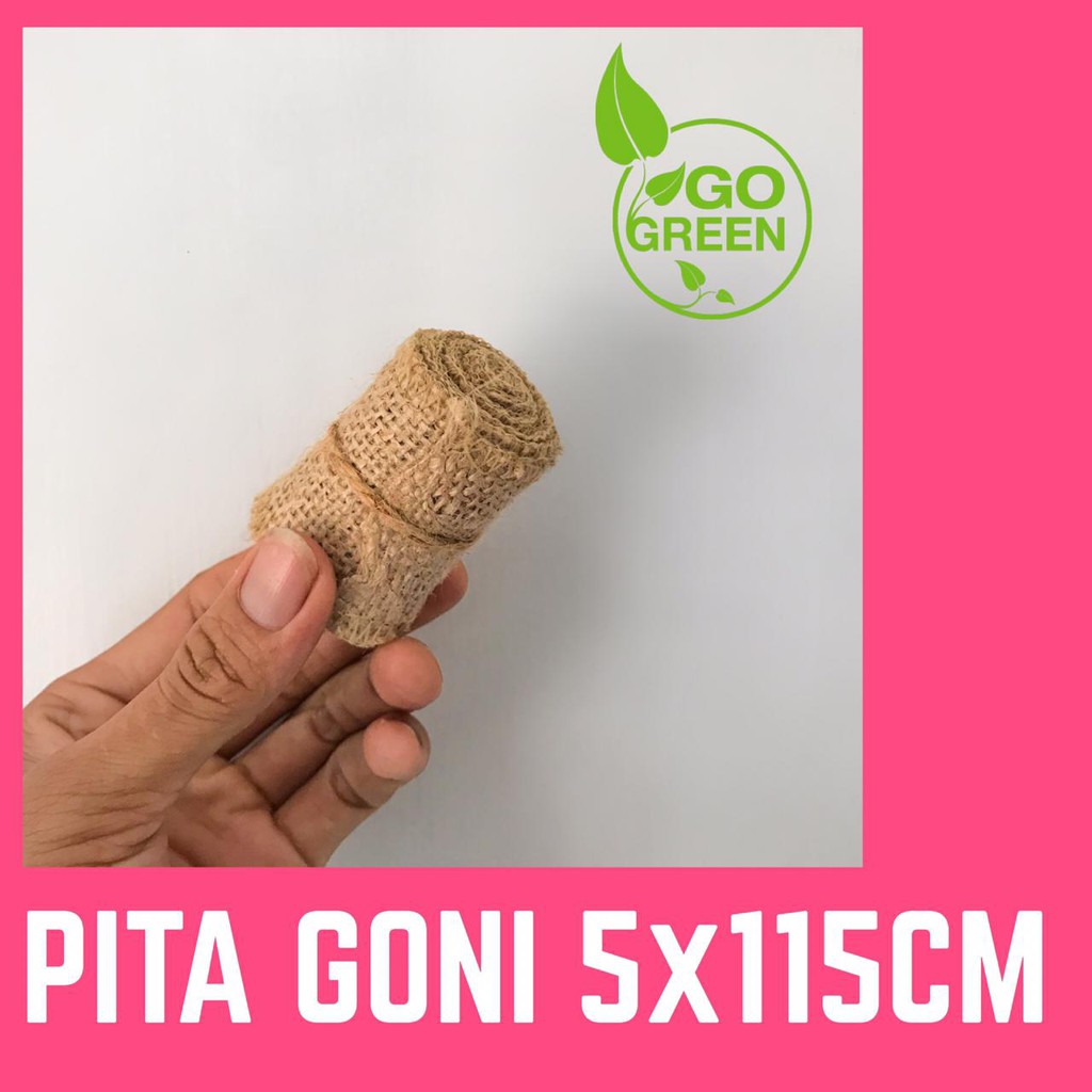 PITA KARUNG  GONI  5x115 CM KERAJINAN TANGAN DEKORASI 