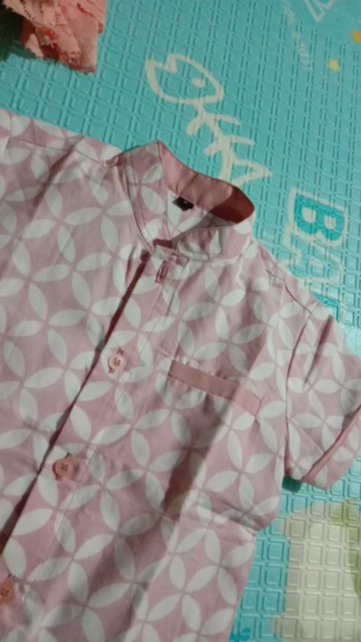 Batik Anak Warna Dusty Pink Size S