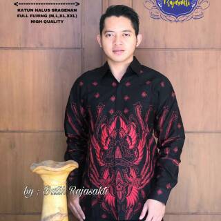  Baju  batik  solo pria  lengan panjang paling  modern Baju  