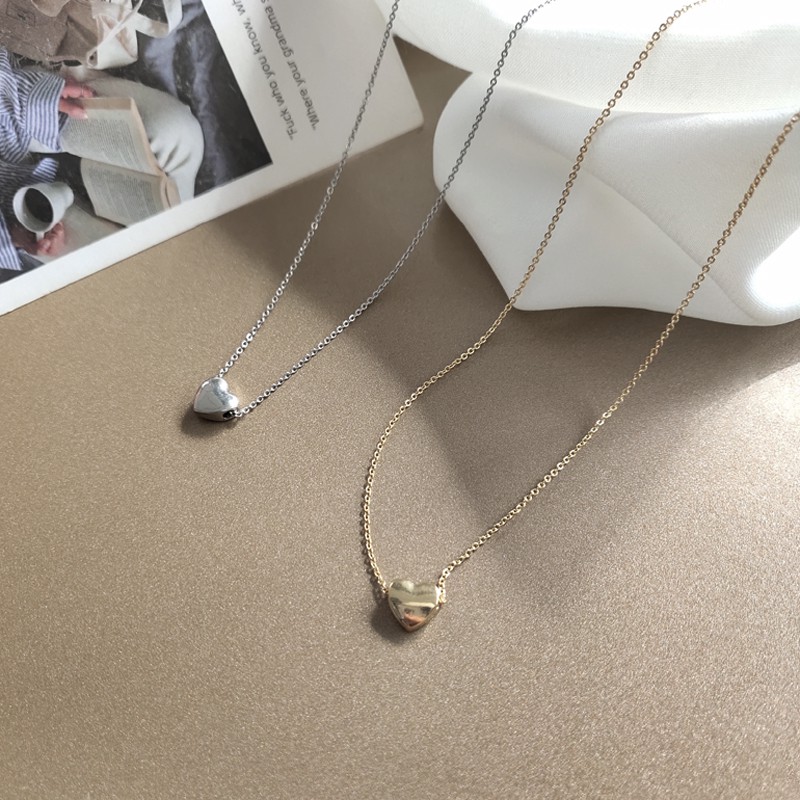 Necklace Accessories Korea Love Heart-shaped Clavicle Chain Personality Simple