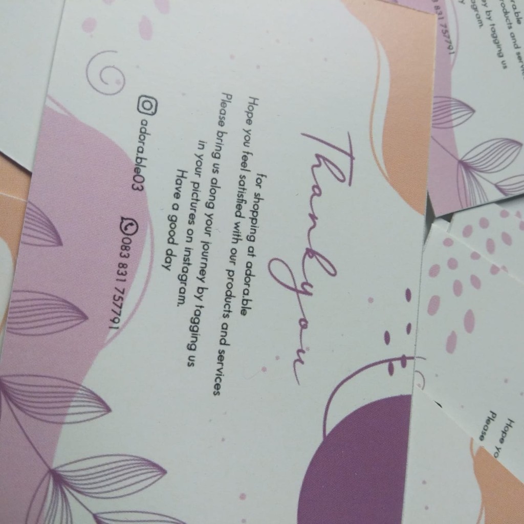 

THANKS CARD / THANK YOU CARD OLSHOP