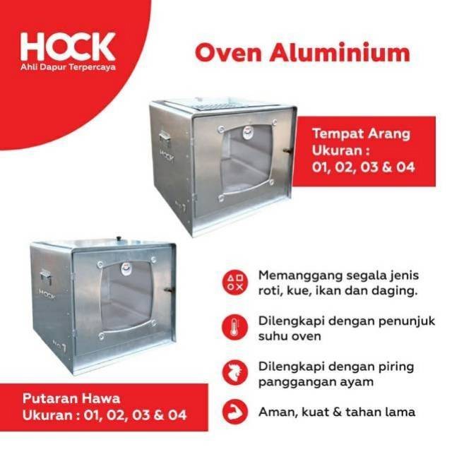Oven Aluminium / Oven Hock No 2 / Oven Model Putaran hawa / Oven Model Tempat Arang