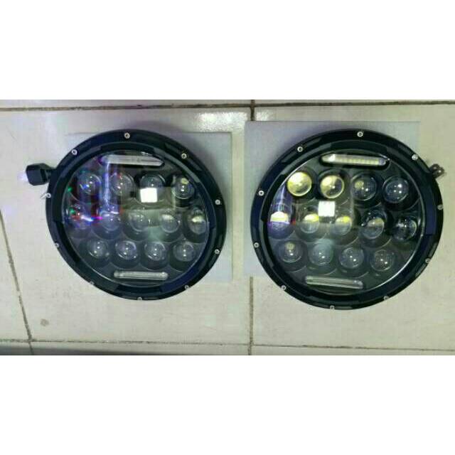 Daymaker 7 inch Spider Eyes New Design Jimny Jeep Harley Sepasang