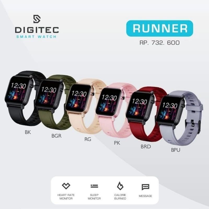 Jam Tangan Digitec Runner Smartwatch Original