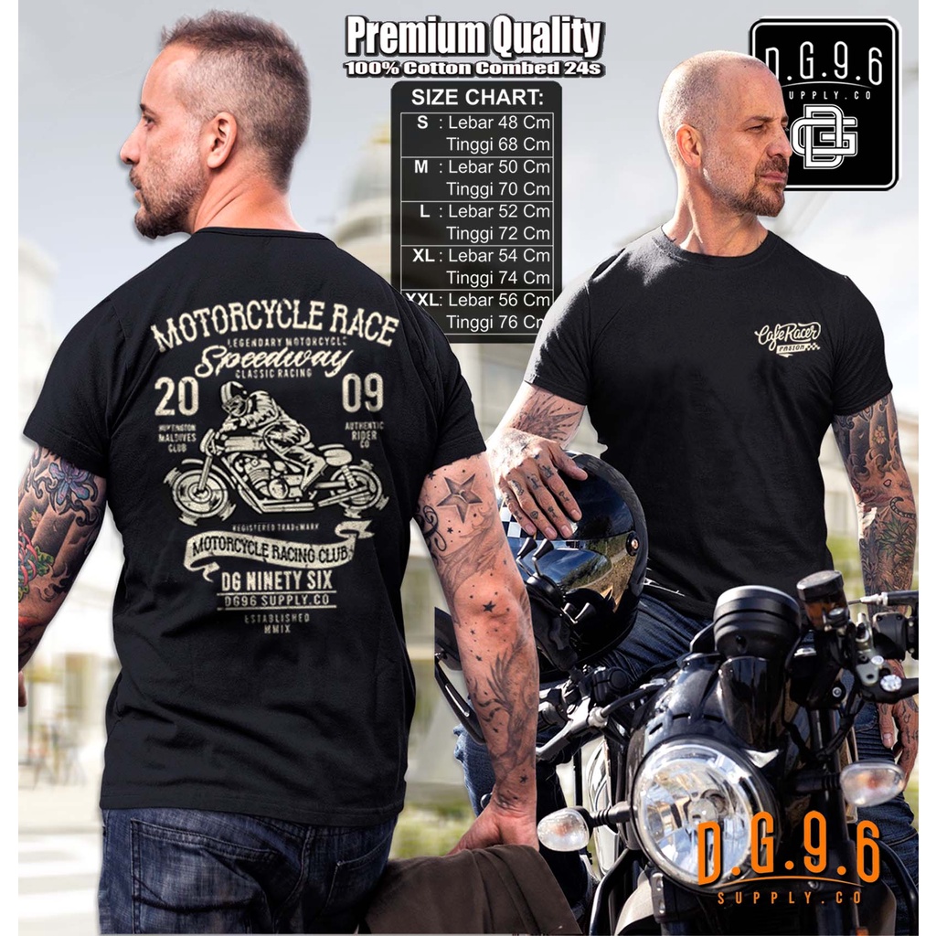 kaos motor bikers  custom cafe racer speed way / kaos motor custom / kaos cafe recer / kaos moge / t