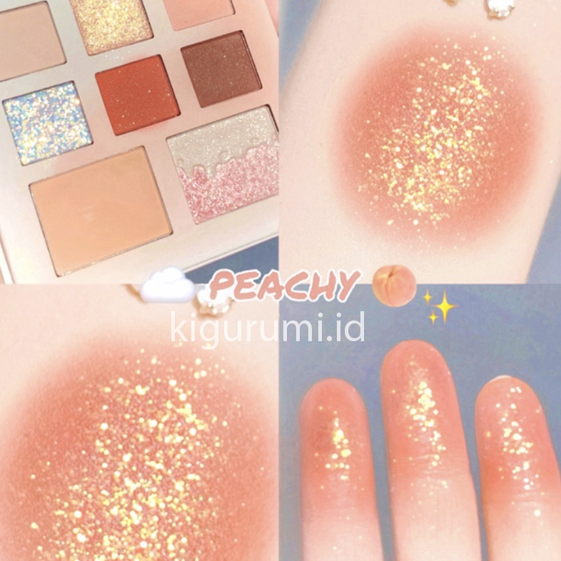 DIKALU FREE KACA Milktea Series 8 Warna Eyeshadow Pallete Matte Eyeshadow Palet Waterproof Berfungsi Membuat Efek Warna Mata Menjadi Berkilau XX042