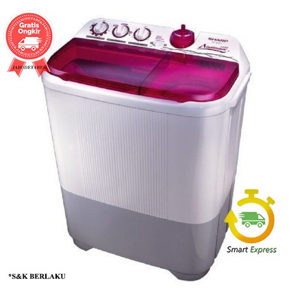 Mesin Cuci SHARP ES-T85CR VK/BK/PK / EST85CR / ES-T 85CR - (2 Tabung / 8KG)