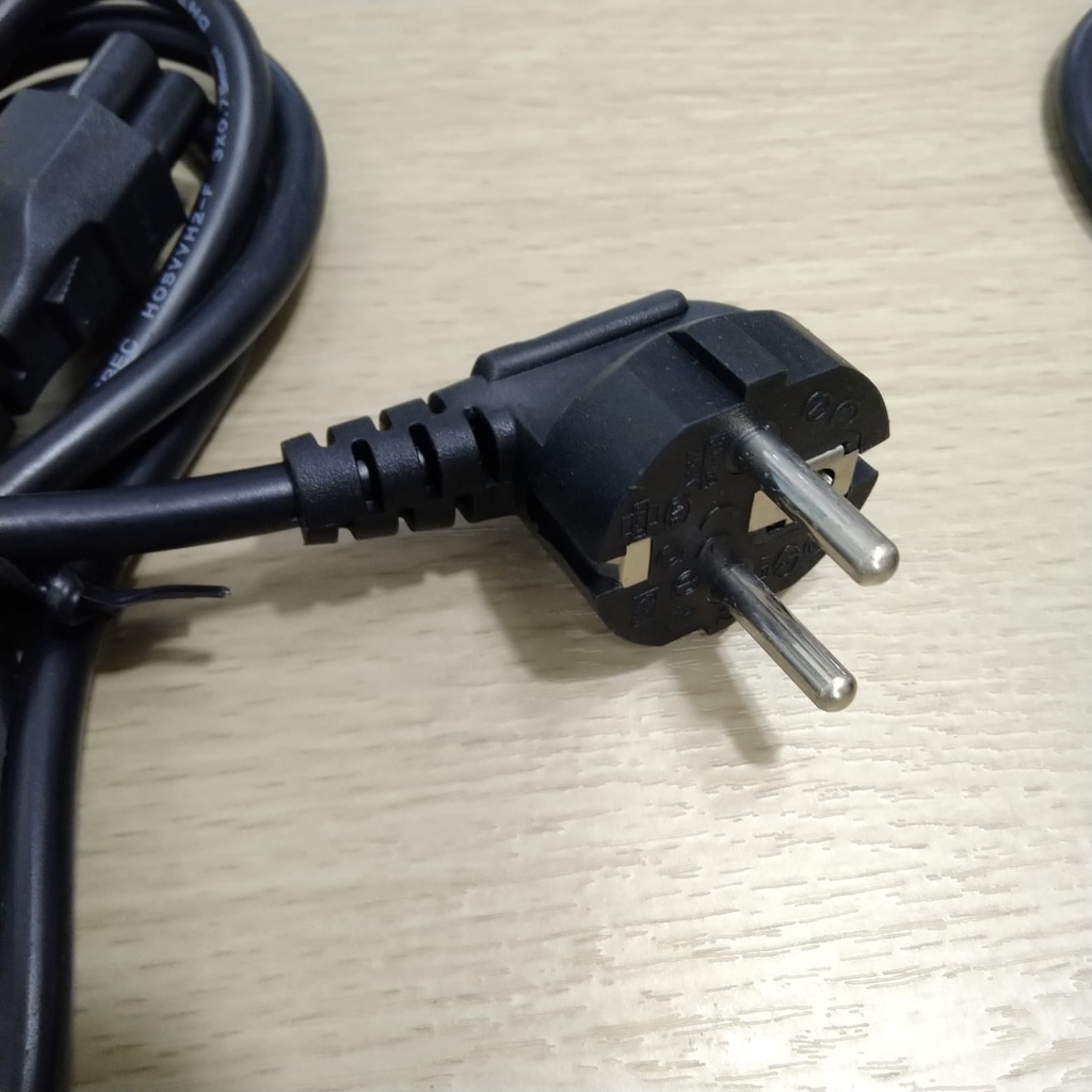 KABEL POWER adaptor charger LAPTOP ORIGINAL SEPERTI BAWAAN 3 LUBANG 1.8m 1.8 m