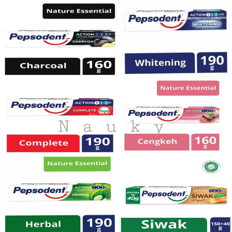 Pepsodent Pasta Gigi 160 gr | 190 gr | All Varian