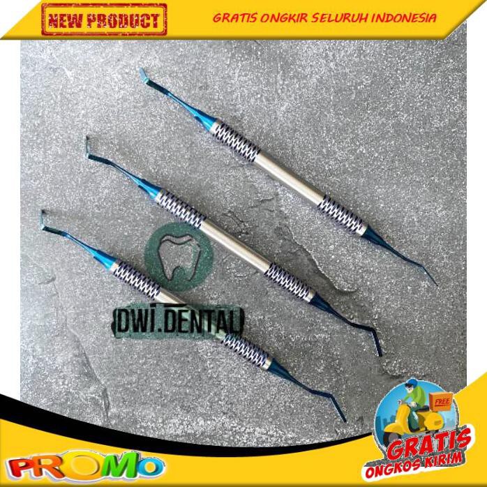 DENTAL INSTRUMENT INSTRUMEN PLASTIS FILLING TEFLON ANTI LENGKET TITANIUM